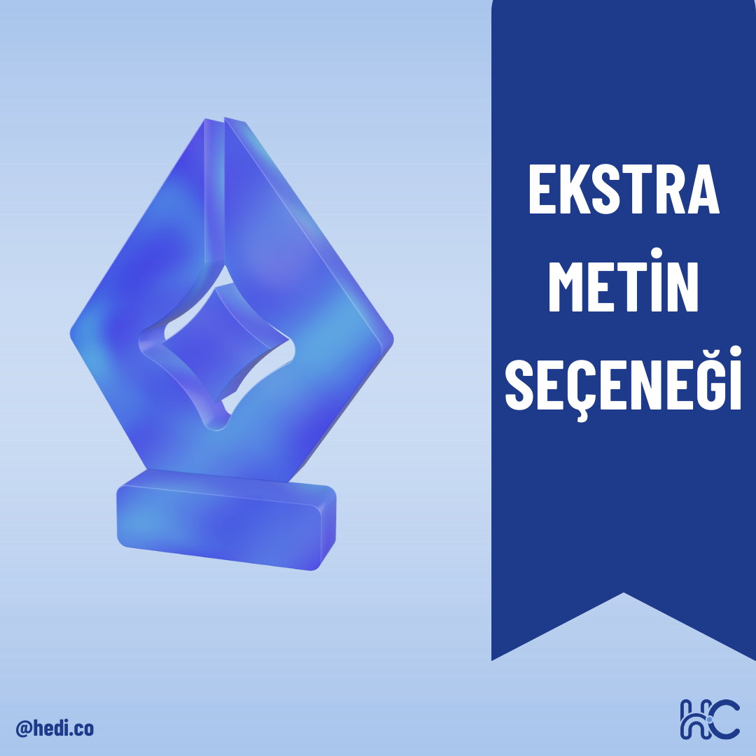 Ekstra Metin Ekleyin