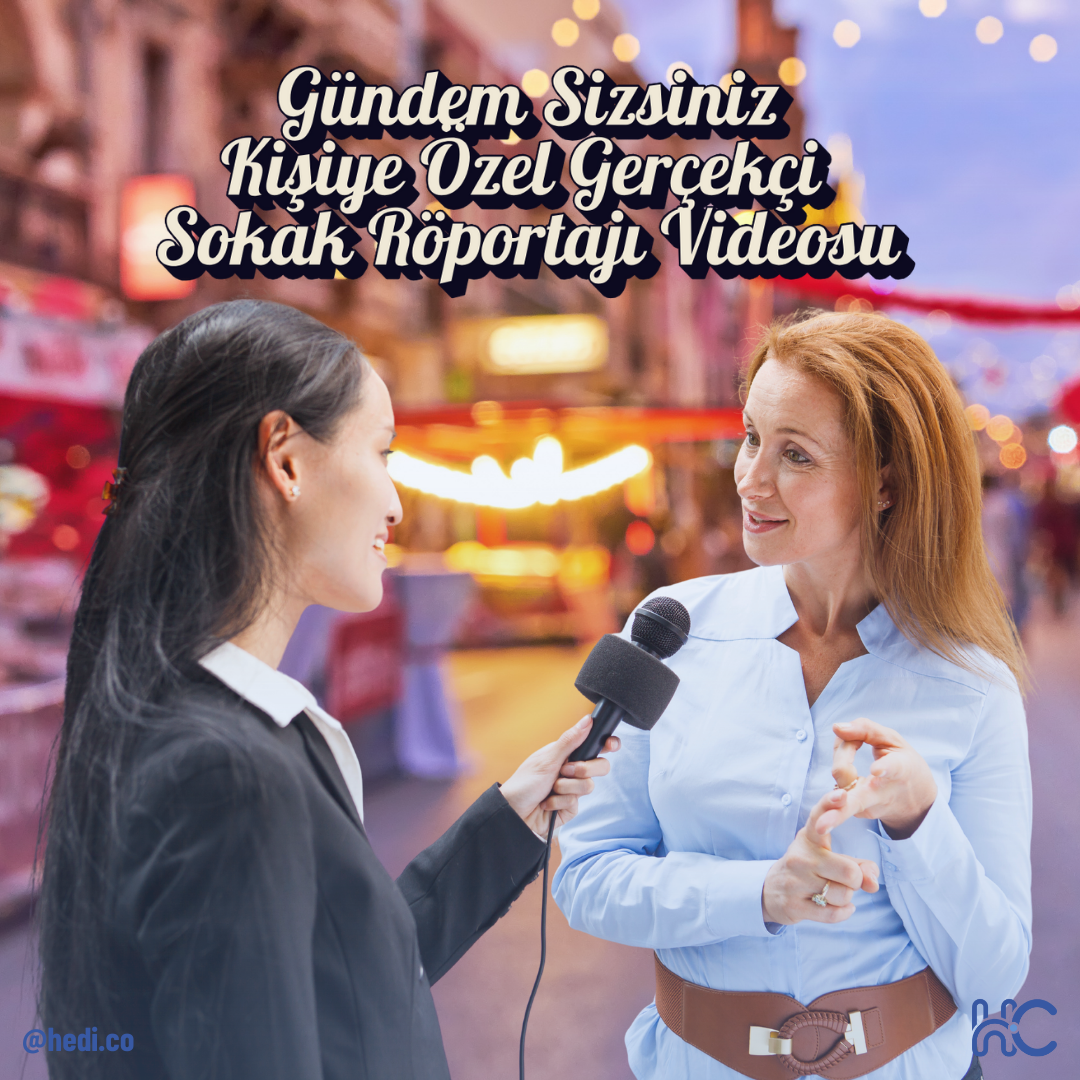 Gündem Sizsiniz: Kişiye Özel Ultra-Gerçekçi Sokak Röportajı Videosu